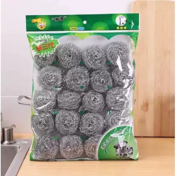 20 pcs Steel Wool Scrubber Balls