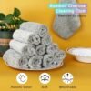 Bamboo Charcoal Kitchen Dish Cloth