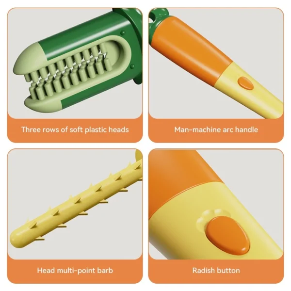 3 in 1 Carrot Long Handle Cup Brush