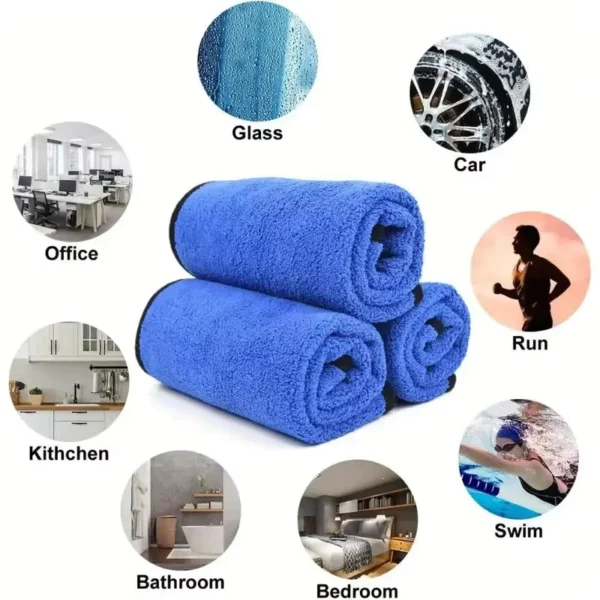 Double Layer Microfiber Car Washing Towel