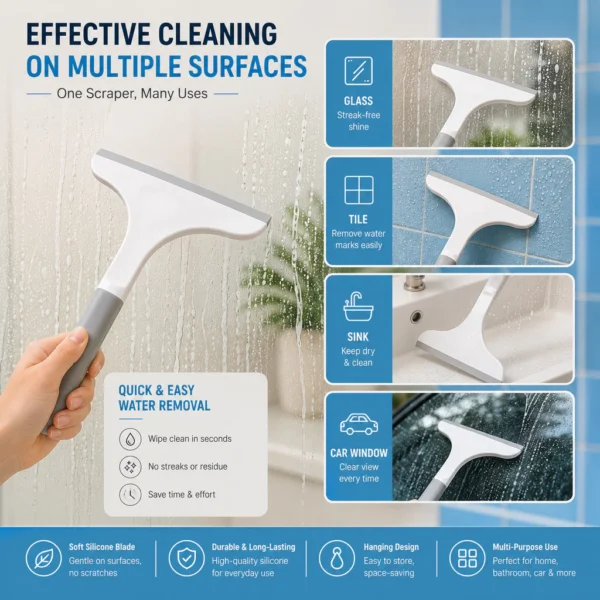 HOMII Silicone Window Squeegee L28cm W24cm