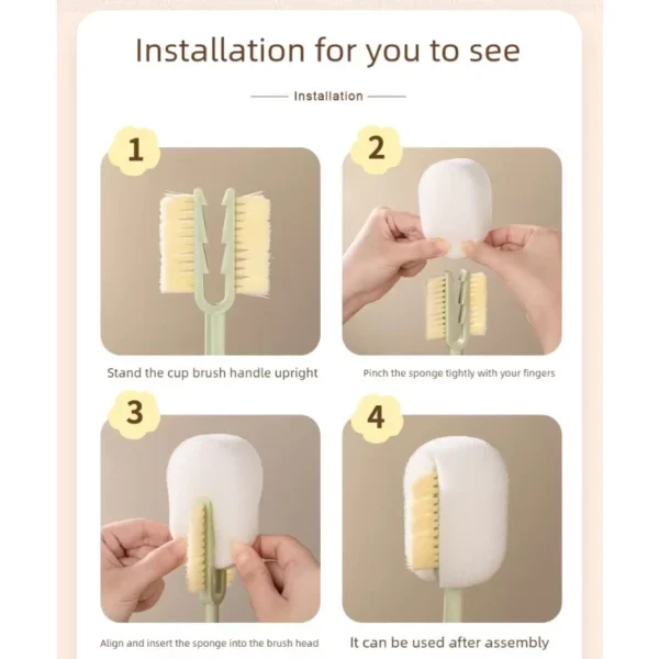 5 in 1 Bottle Cup Cleaning Brush