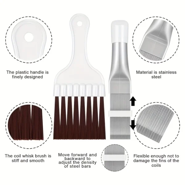 Air Conditioner Fin Comb Cleaning Brush